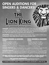 The Lion King Disney Auditions Media Ad
